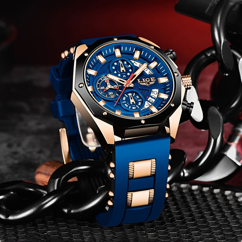LIGE Men's Luxury Sport Watch