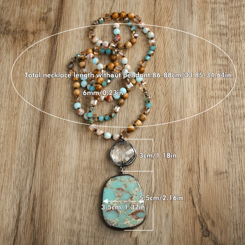 Vintage Crystal Pendant Necklace