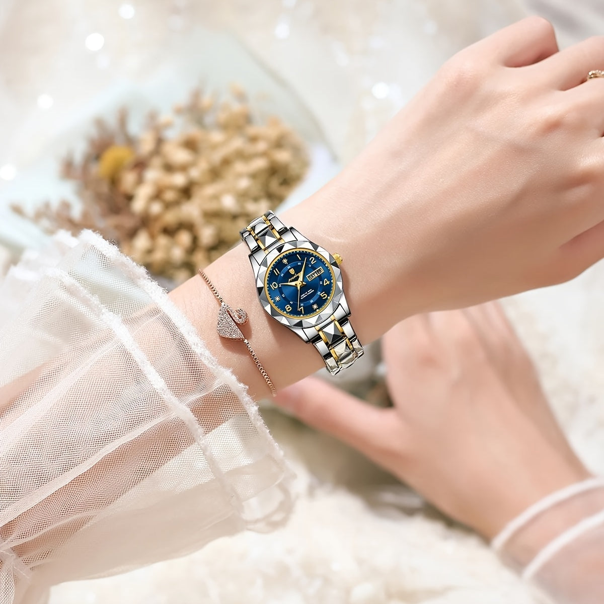 POEDAGAR Women's Quartz Fashion Watch