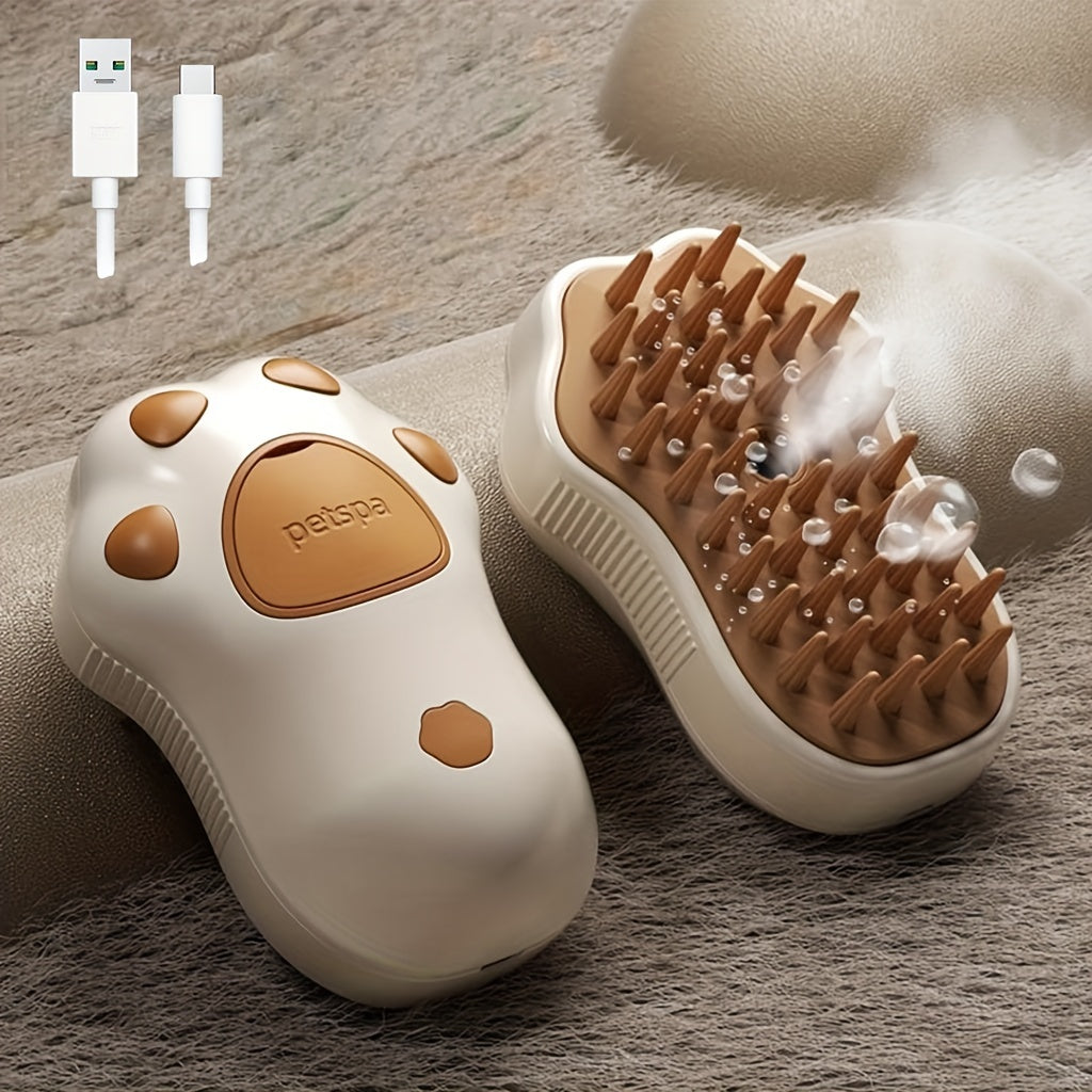 Steam Cat Brush 3-in-1 Electric Grooming Tool