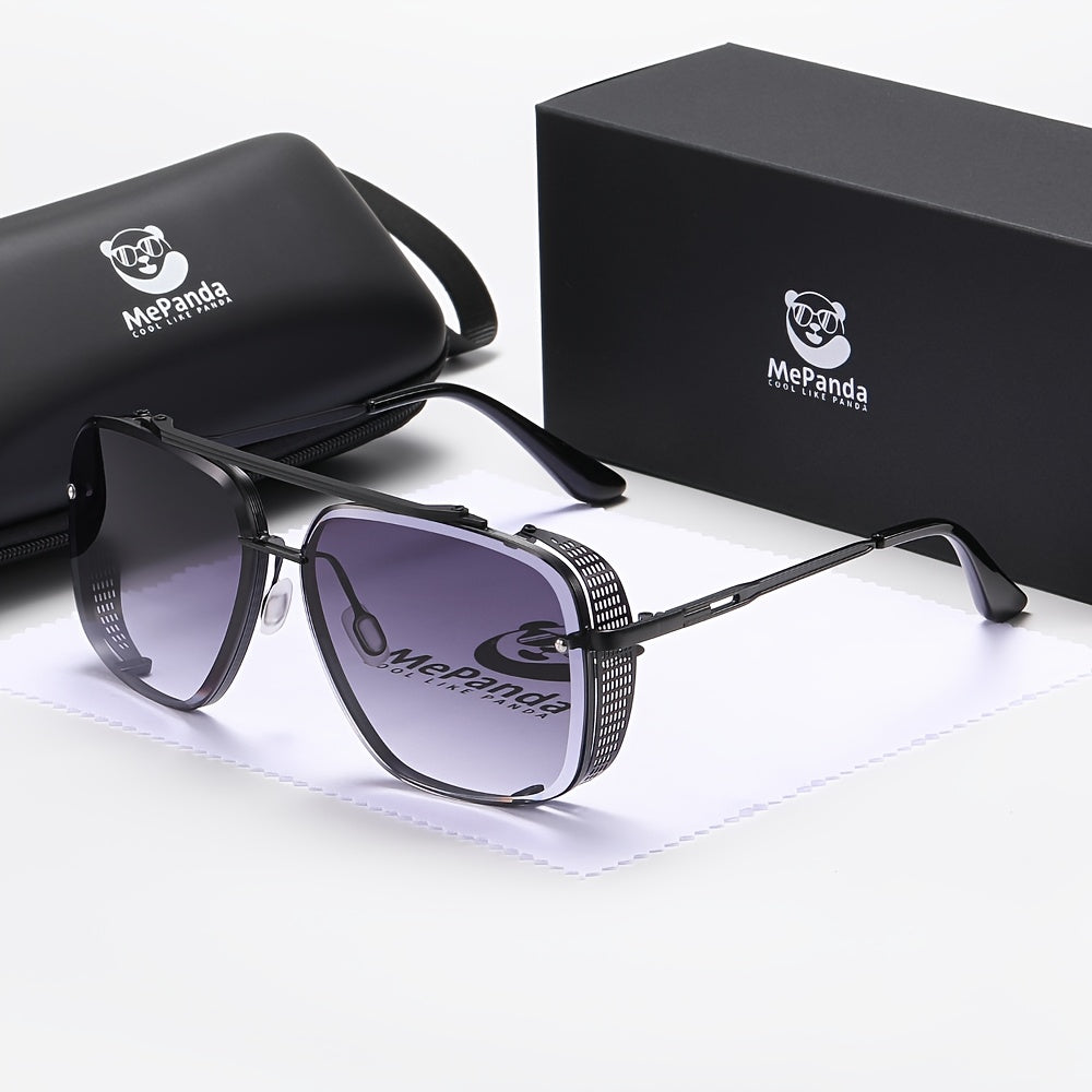 Stylish MePanda Square Metal Fashion Glasses