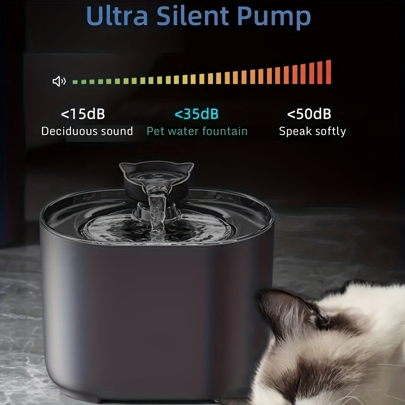8pcs 2.2L Pet Water Fountain