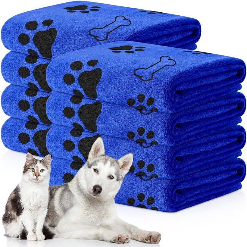 Quick-Drying Microfiber Dog Towel - Absorbent Pet Bath Product for Medium Dogs, Perfect for Drying Wet Paws and Fur