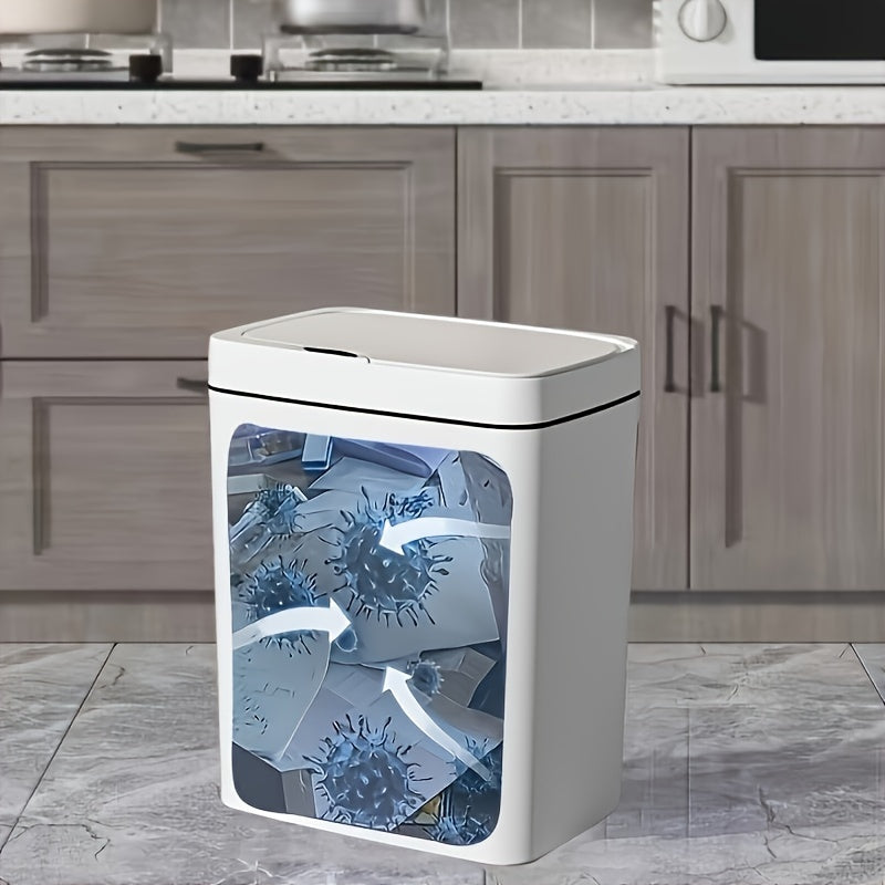 Touch-Free Smart Lid Trash Can - Automatic, for Bathroom, Kitchen, Living Room