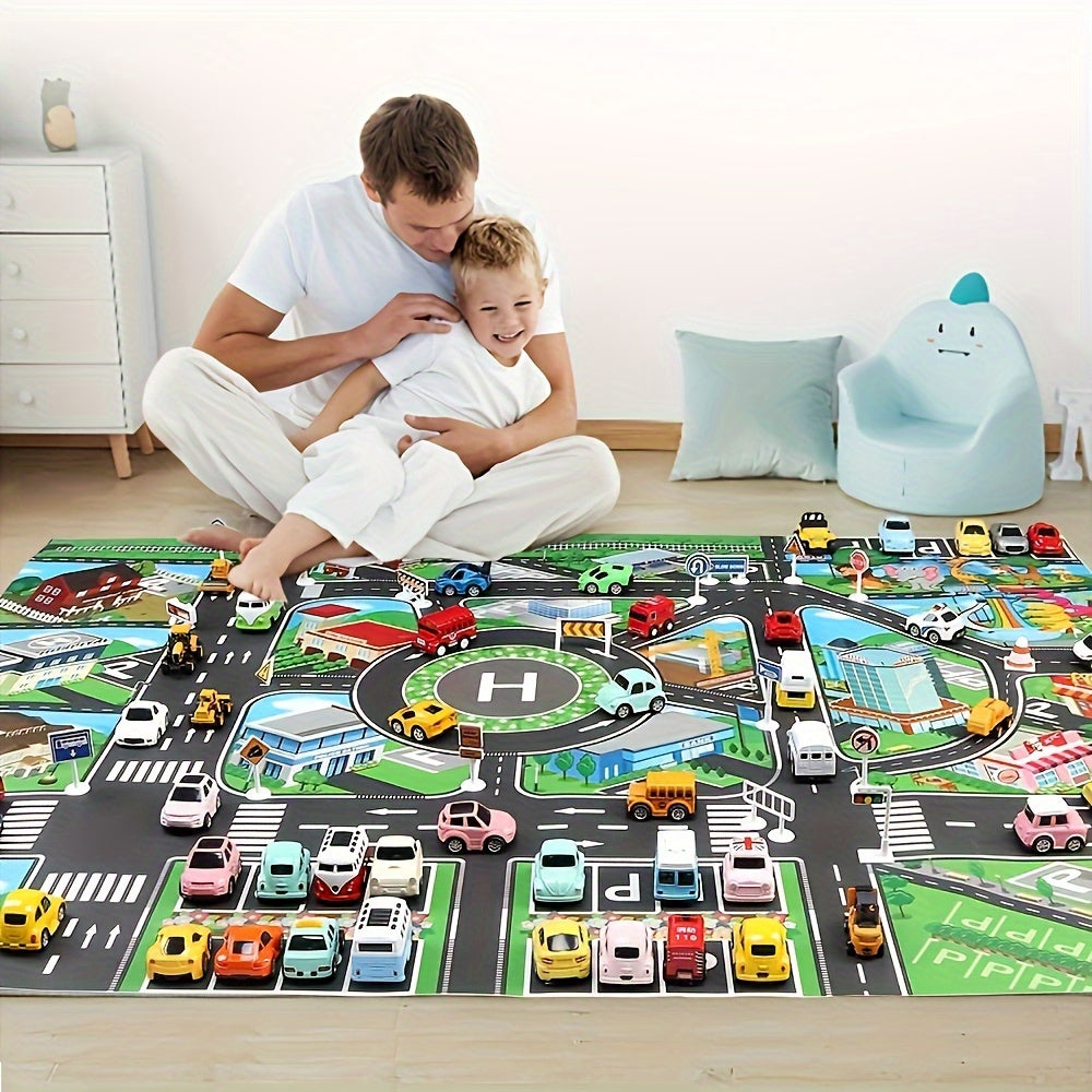 Large City Traffic Play Mat