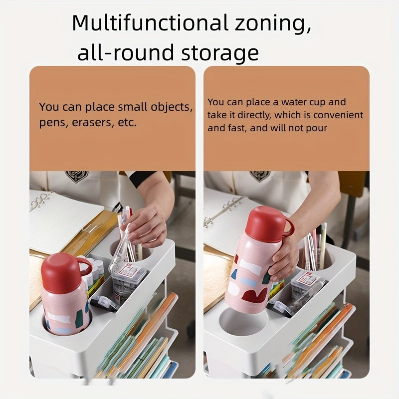 Roll Away Clutter: Minimalist Movable Bookshelf With Wheels For Organizing Books & More