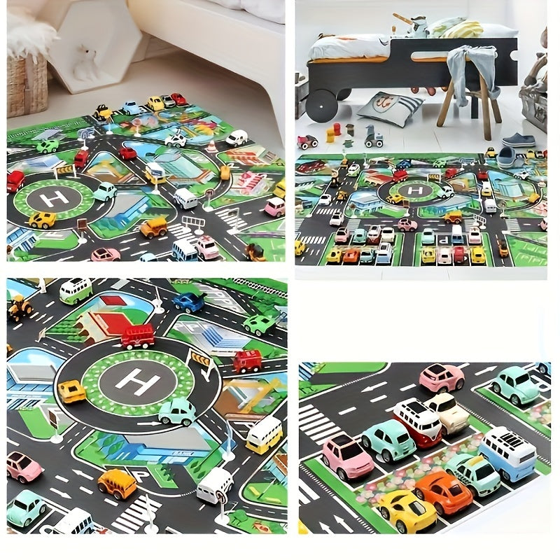 Large City Traffic Play Mat