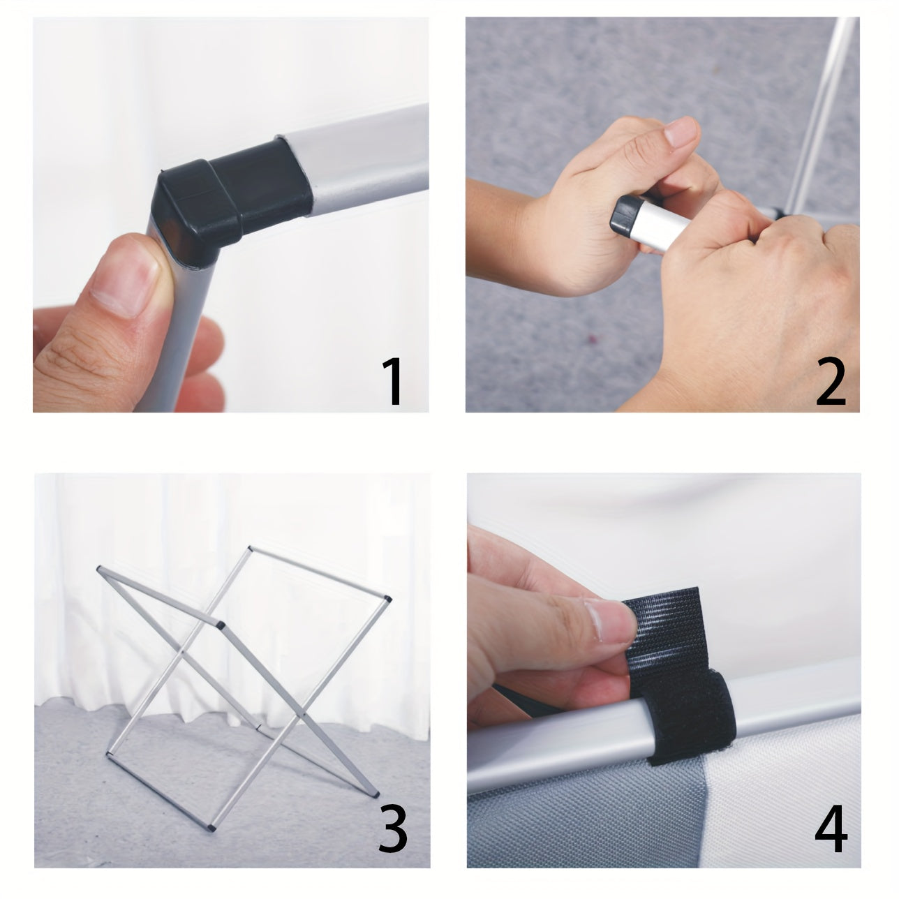 Office Sorting 3 Section Laundry Basket Printed Dark Light Color, Foldable Hamper/Sorter With Waterproof Oxford Bags And Aluminum Frame, Washing Clothes Storage For Home, Dormitary