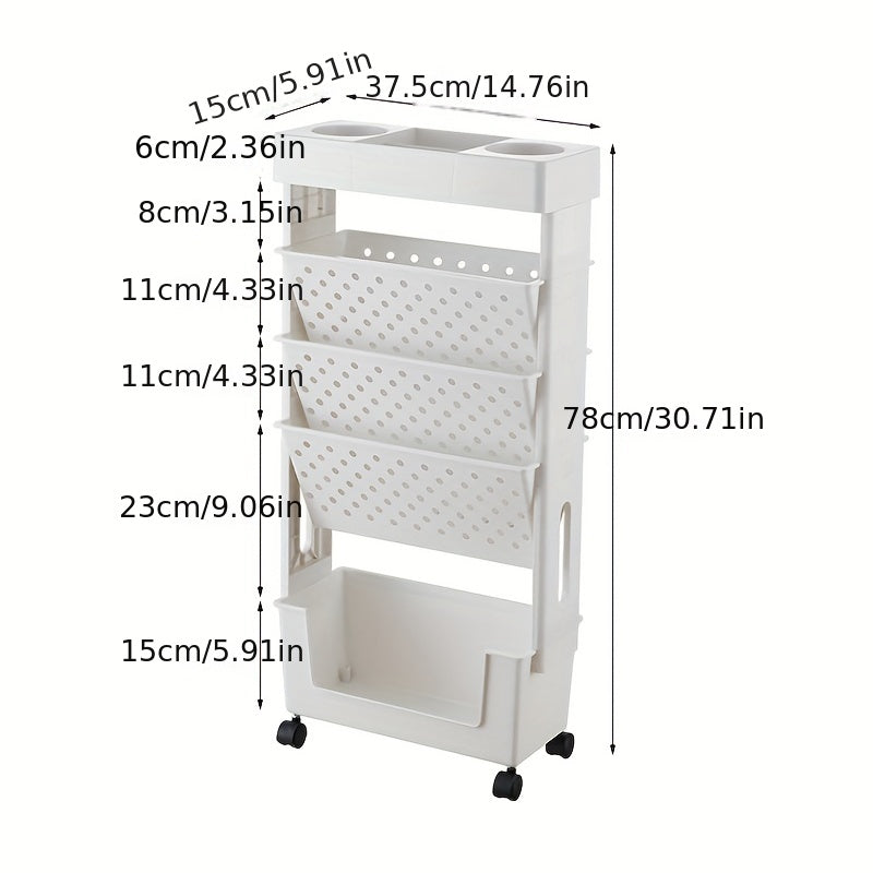 Roll Away Clutter: Minimalist Movable Bookshelf With Wheels For Organizing Books & More
