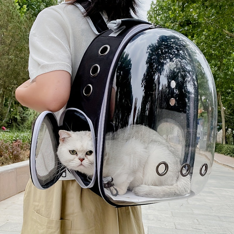 Transparent Space Capsule Cat Backpack
