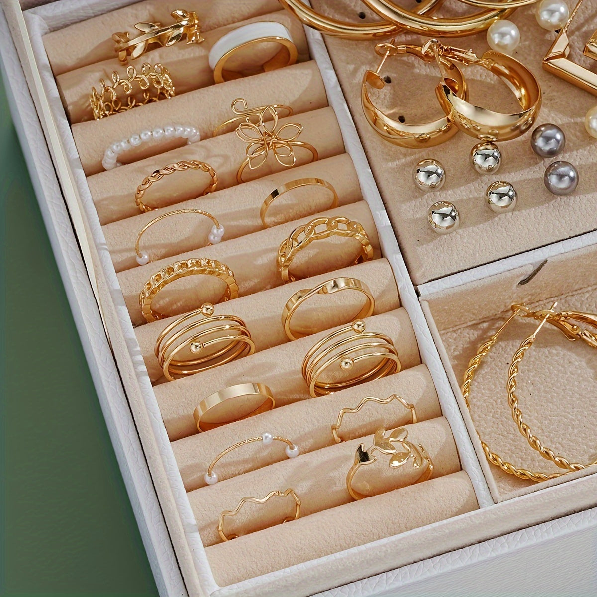 Chic Jewelry Set - 56pcs, for Daily Outfits & Parties