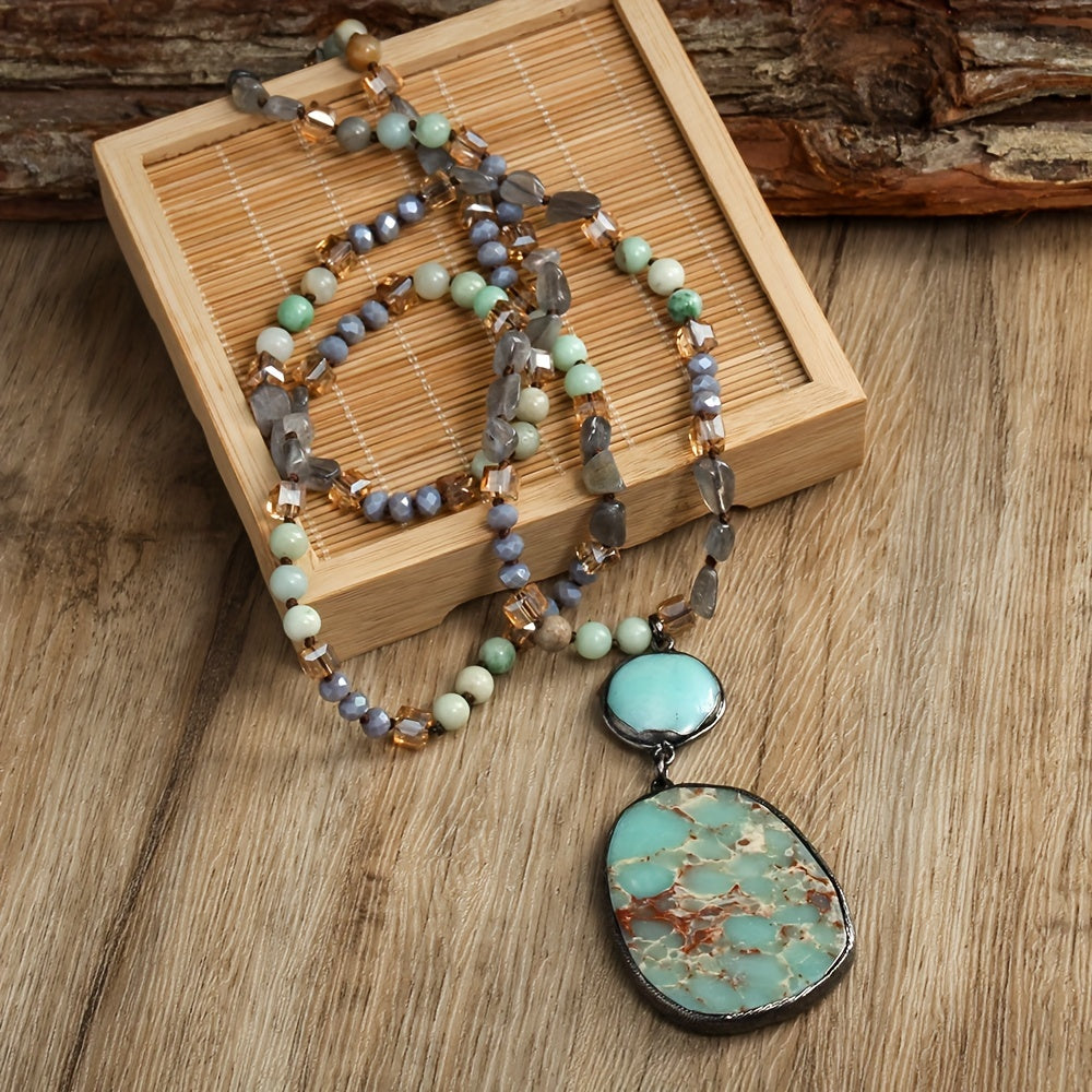 Vintage Crystal Pendant Necklace
