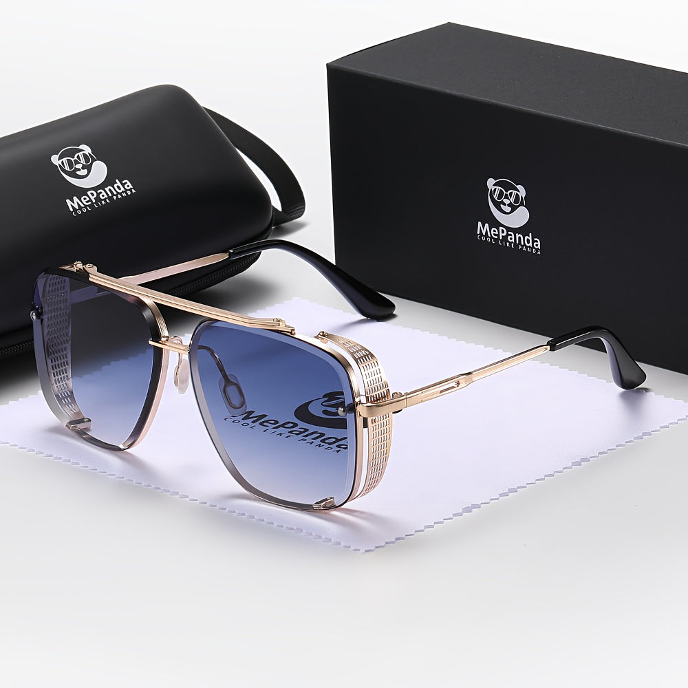 Stylish MePanda Square Metal Fashion Glasses