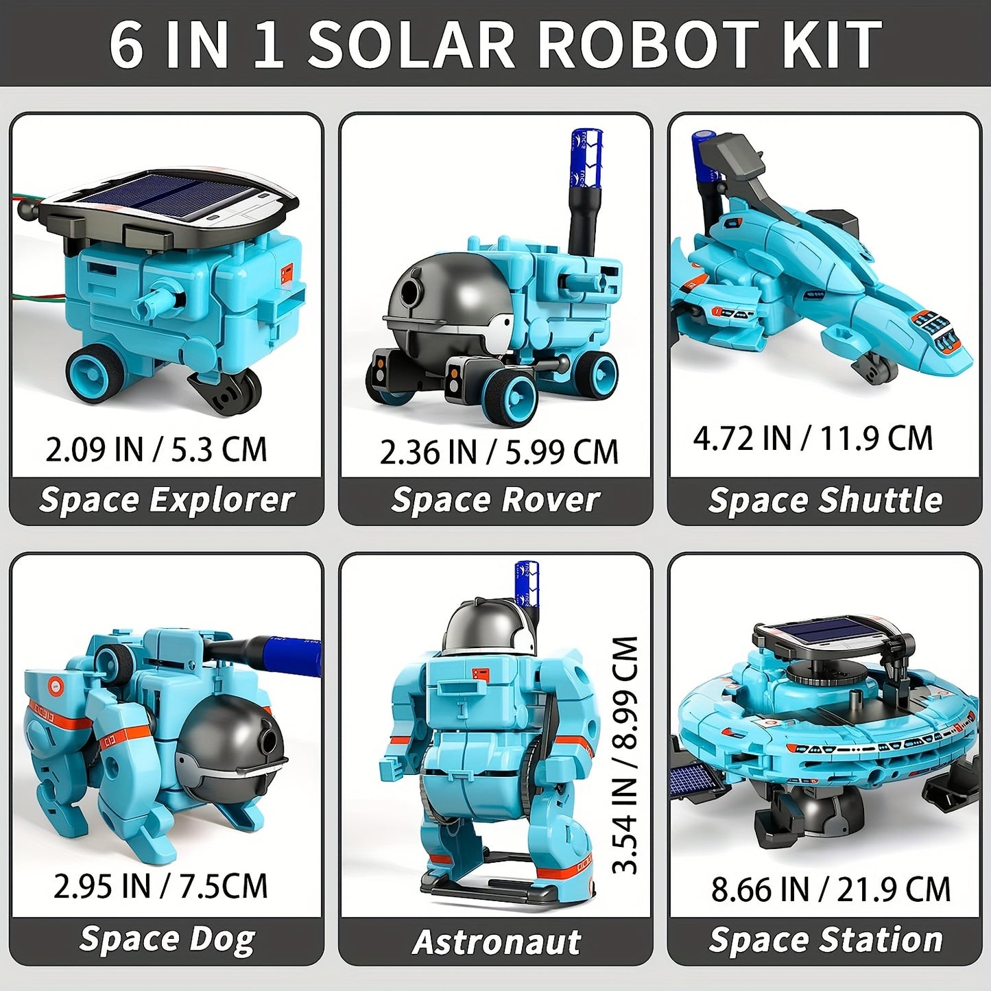 6-in-1 STEM Solar Robot Kit Toys