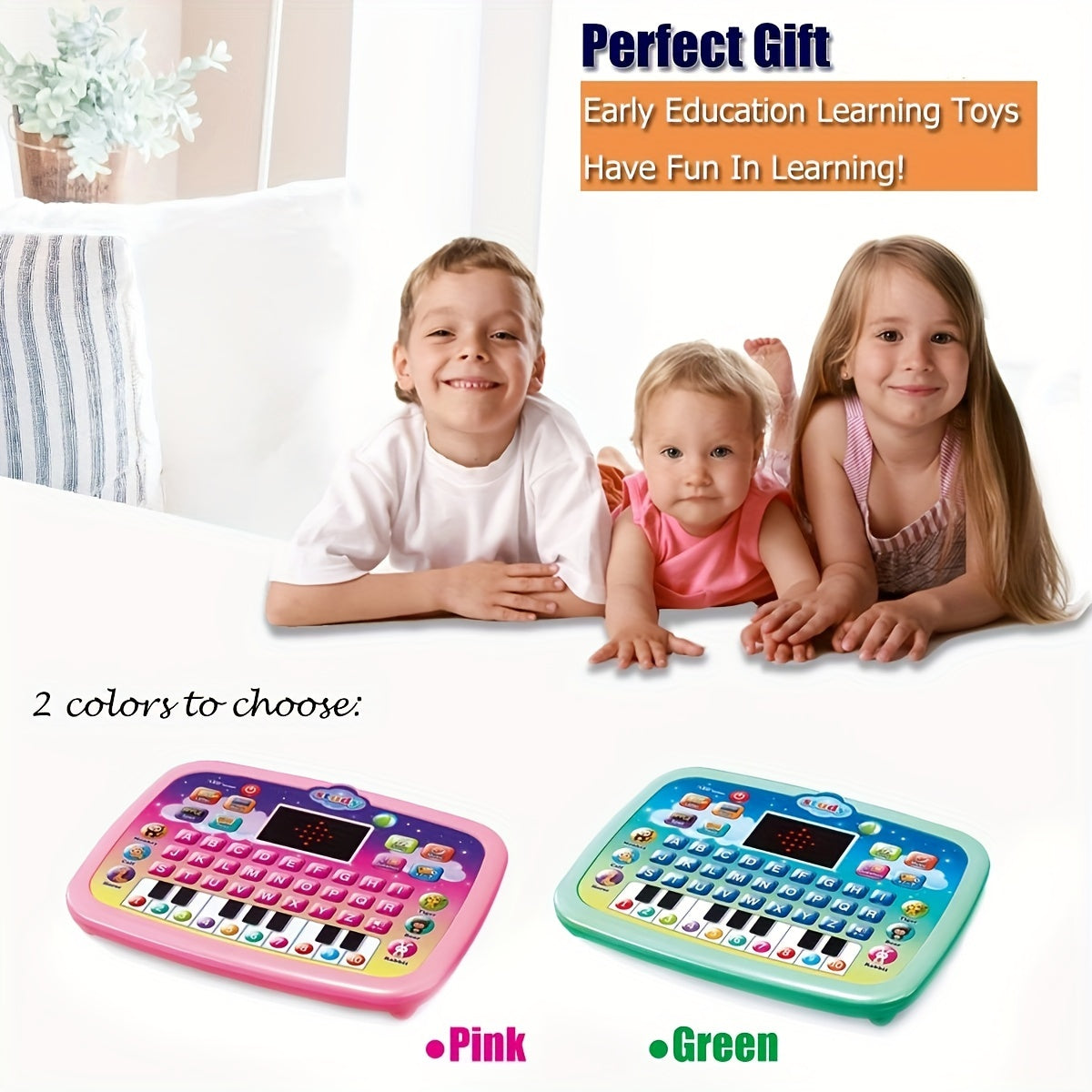 Interactive Toddler Learning Pad with LED Screen