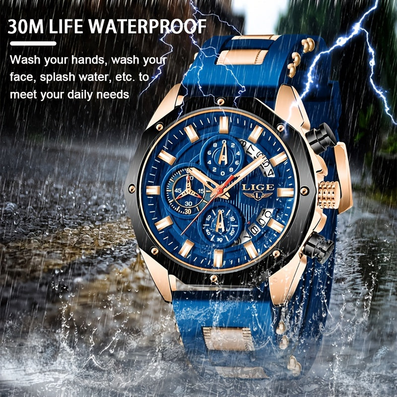 LIGE Men's Luxury Sport Watch