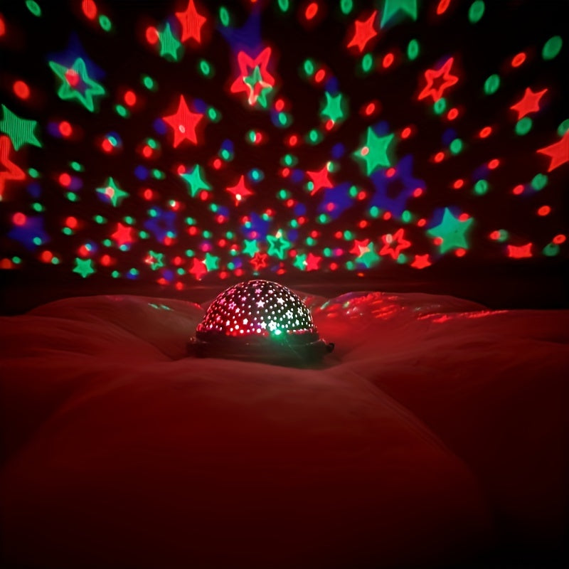 1pc Spaceship-shaped Star Projection Lamp With 8 Color Modes