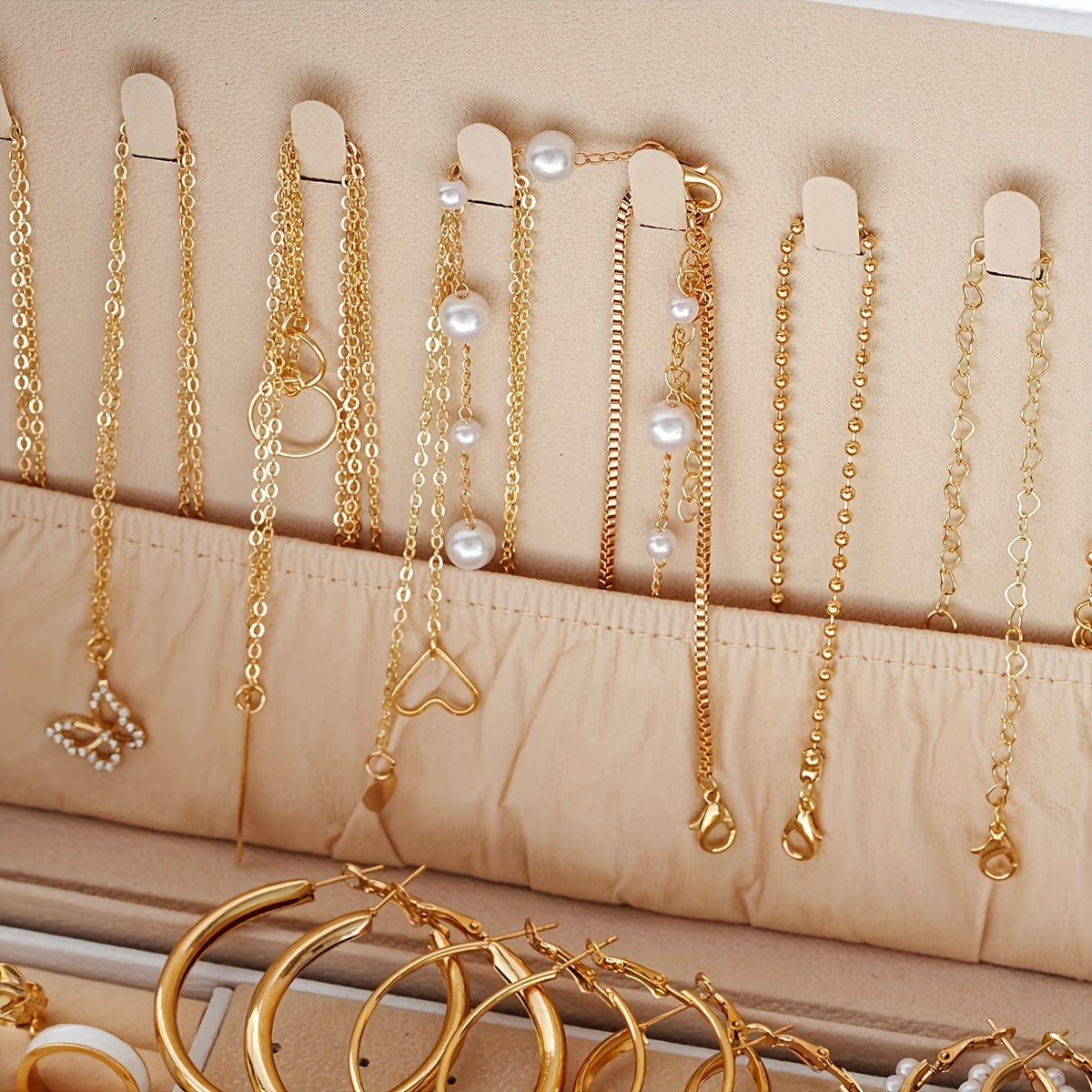 Chic Jewelry Set - 56pcs, for Daily Outfits & Parties