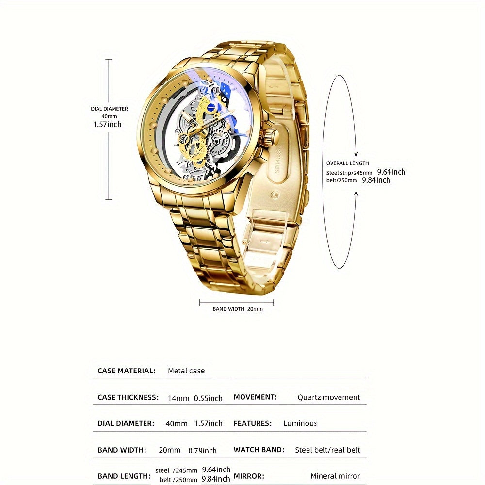 Luxury Luminous Skeleton Watch
