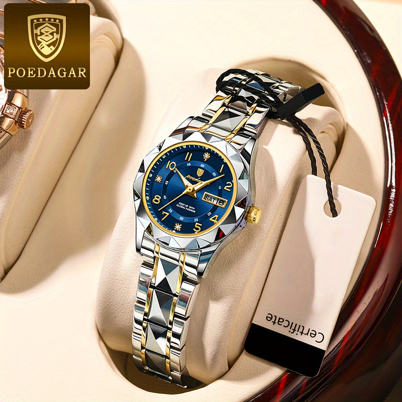 POEDAGAR Women's Quartz Fashion Watch