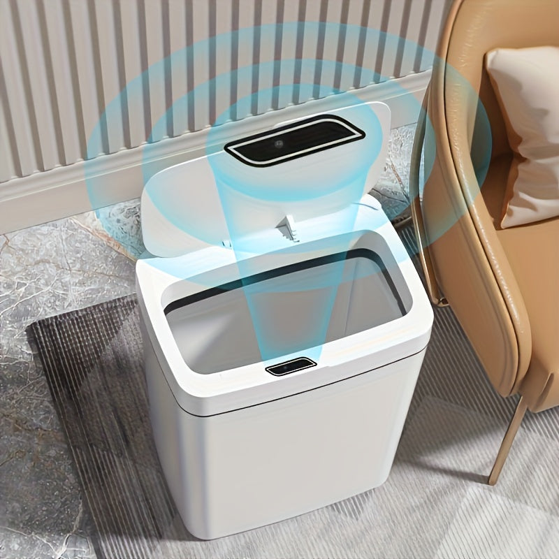 Touch-Free Smart Lid Trash Can - Automatic, for Bathroom, Kitchen, Living Room