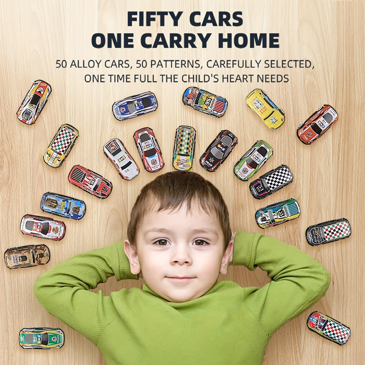 50PCS Pull Back Cars Set