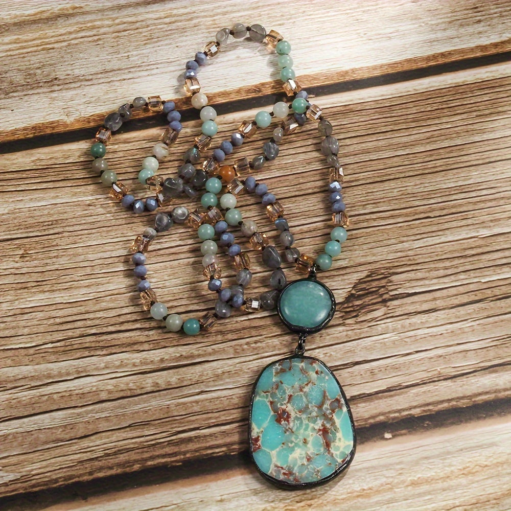 Vintage Crystal Pendant Necklace