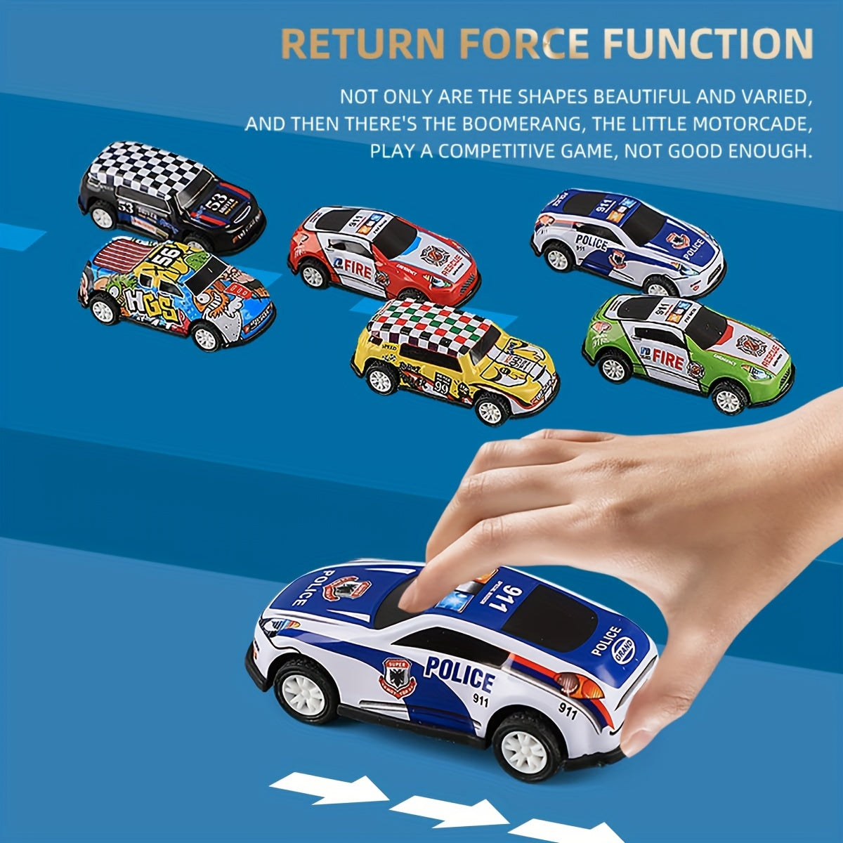 50PCS Pull Back Cars Set