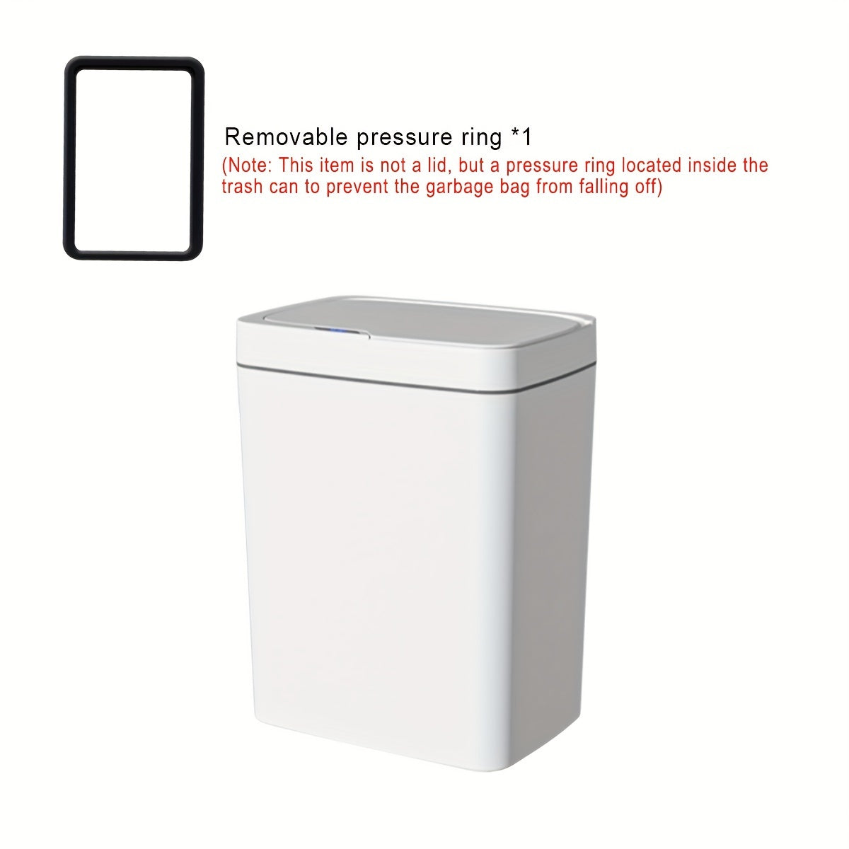 Touch-Free Smart Lid Trash Can - Automatic, for Bathroom, Kitchen, Living Room