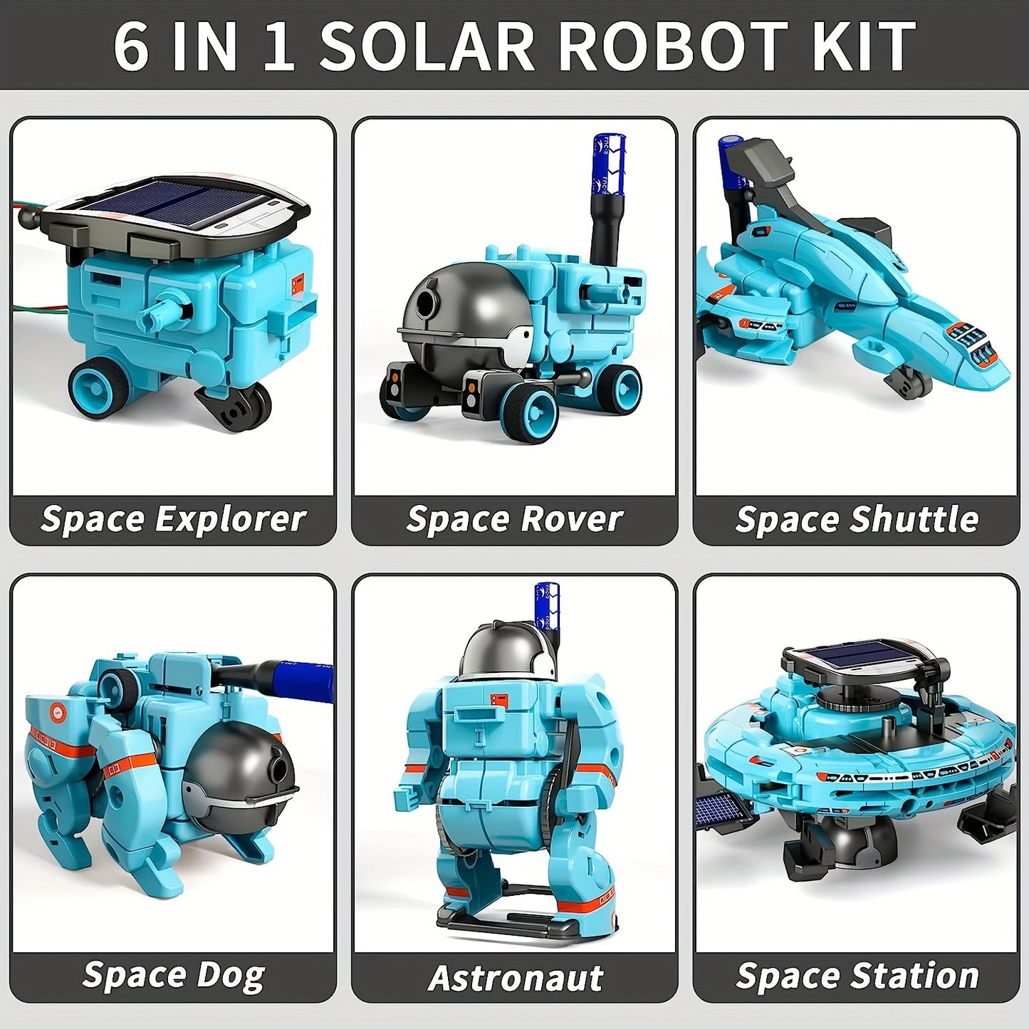 6-in-1 STEM Solar Robot Kit Toys