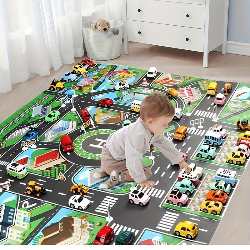 Large City Traffic Play Mat