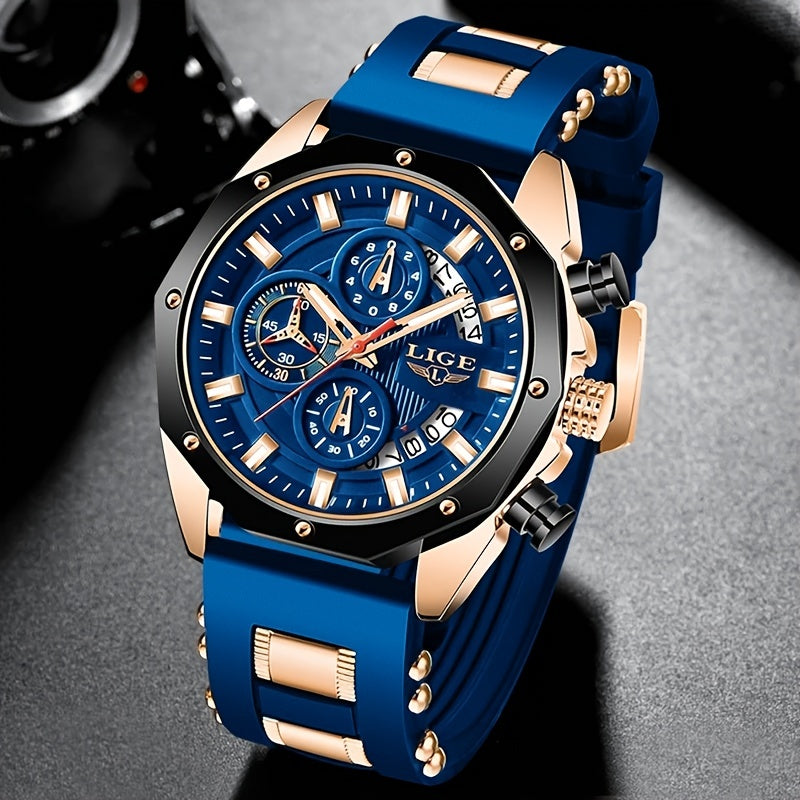LIGE Men's Luxury Sport Watch
