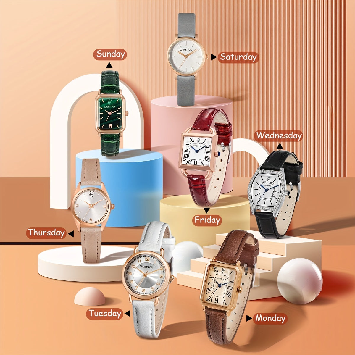 Women's Vintage Quartz Watch Set