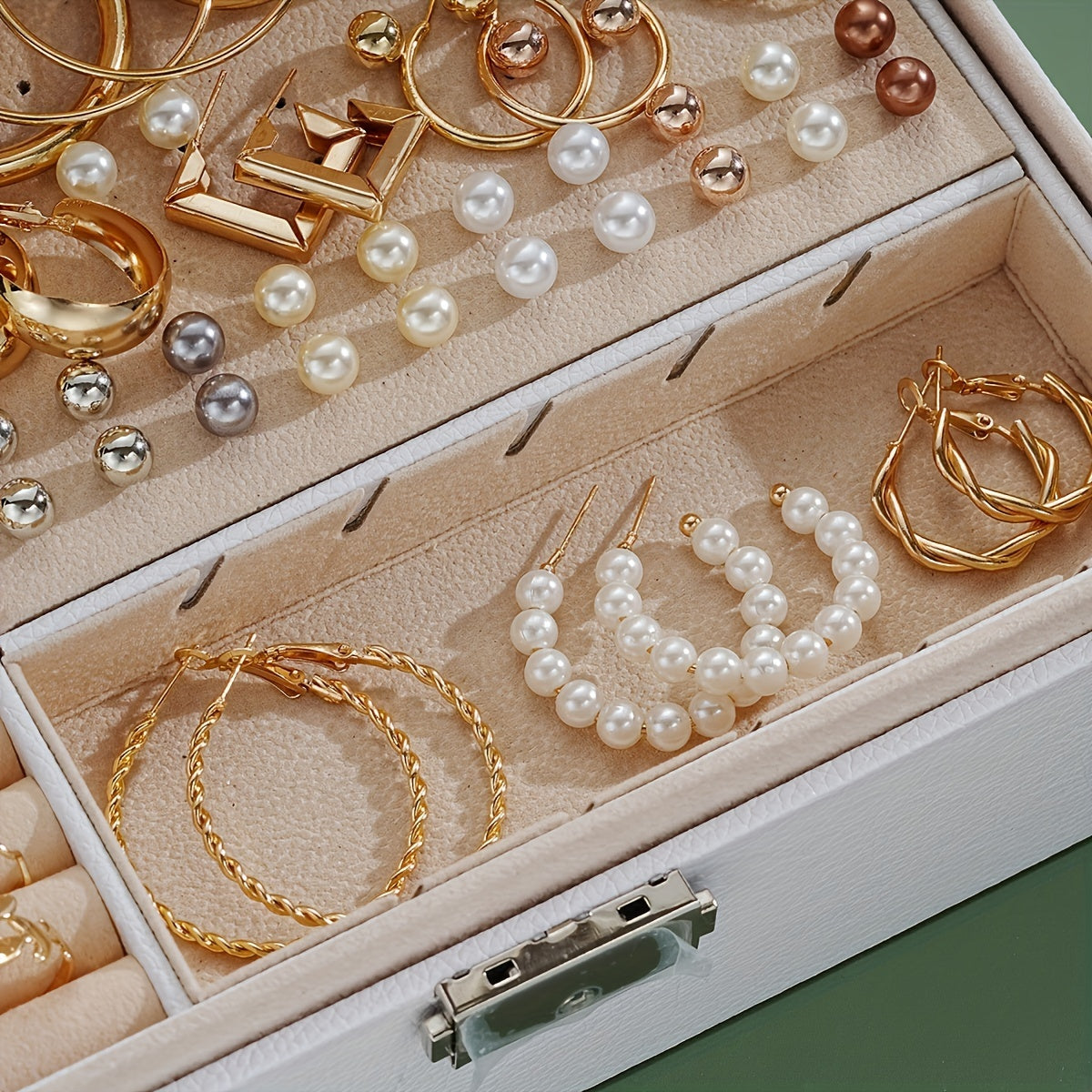 Chic Jewelry Set - 56pcs, for Daily Outfits & Parties