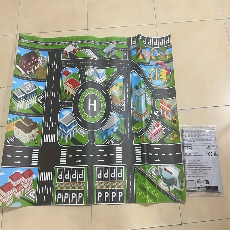 Large City Traffic Play Mat
