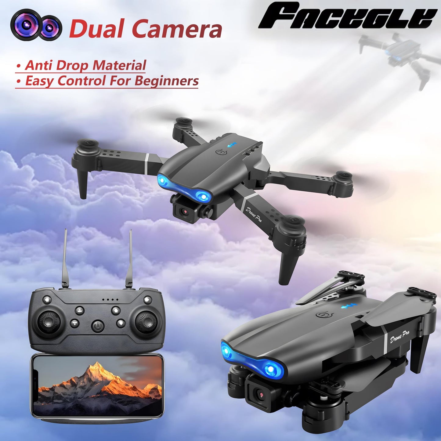 E99 Foldable Dual Camera Drone