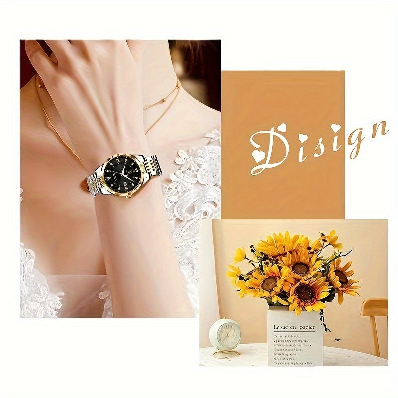 POEDAGAR Women's Rhinestone Watch