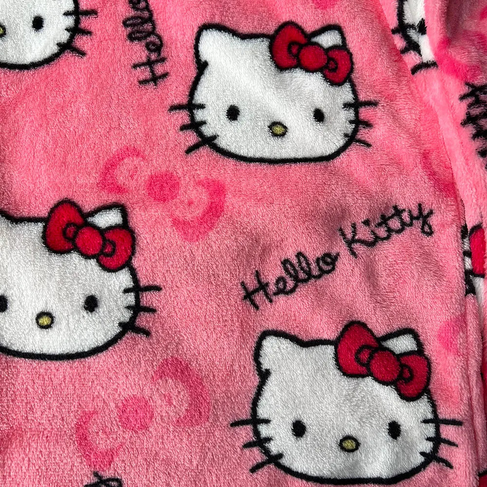 Hello Kitty Flannel Pajamas - Women's Cartoon Winter Pants