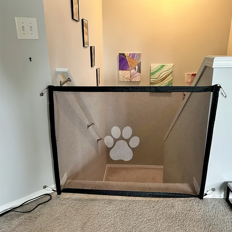 Portable Pet Safety Gate - Secure Mesh Fence